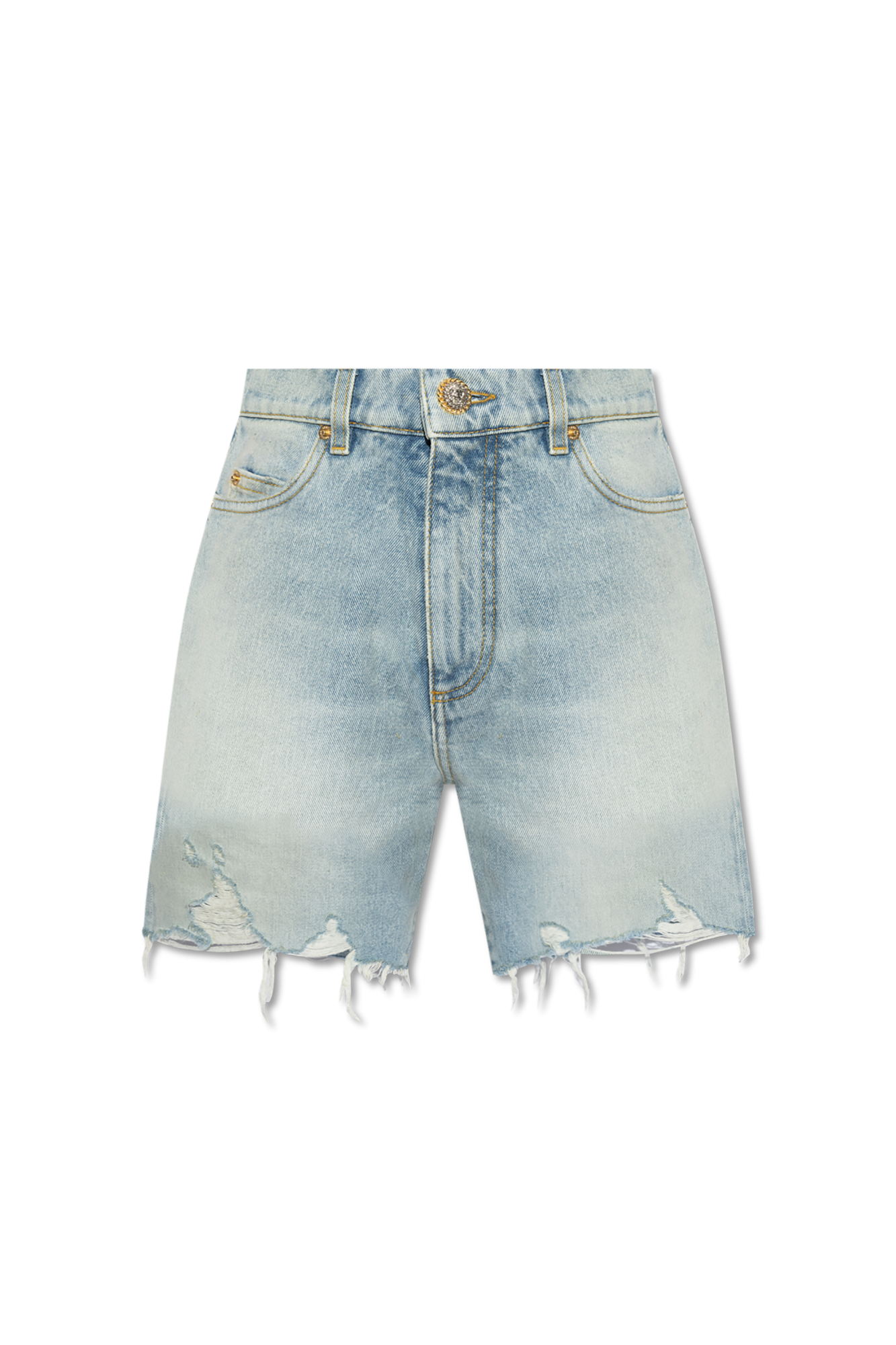 Blue Denim shorts Balmain Vitkac Canada